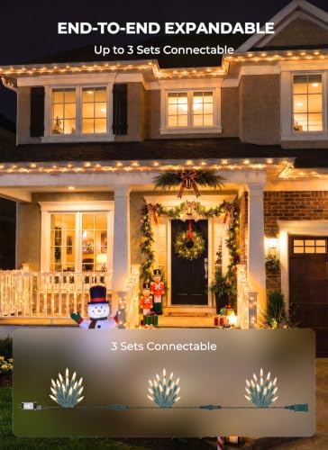 LED Christmas Lights Indoor Outdoor, 132FT 400 Count Mini String Lights - Image 6