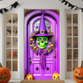 IVN Halloween Skull Witch Wreath Door Cover Decorations 35x71 Inch by IVN
