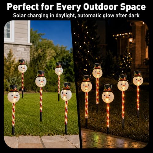 Solar Christmas Lights Outdoor, Yard Decor for Garden, Lawn and Pathway - Image 5