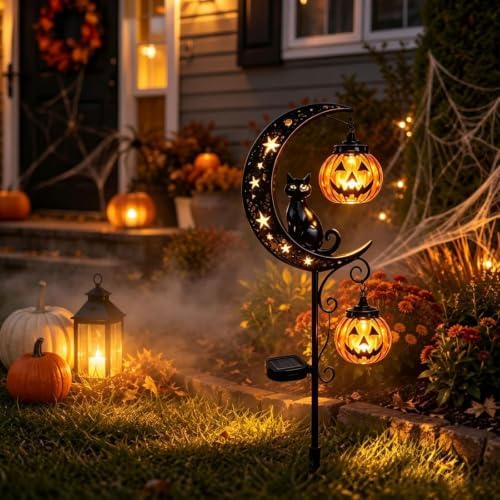 Halloween Decorations Outdoor-Solar Stake Lights Halloween Decor (Black-D) - Image 7