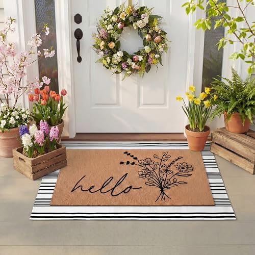 Tinideya 2 23.6 X 35.4 Inches Wildflower Black White and Brown - Image 3