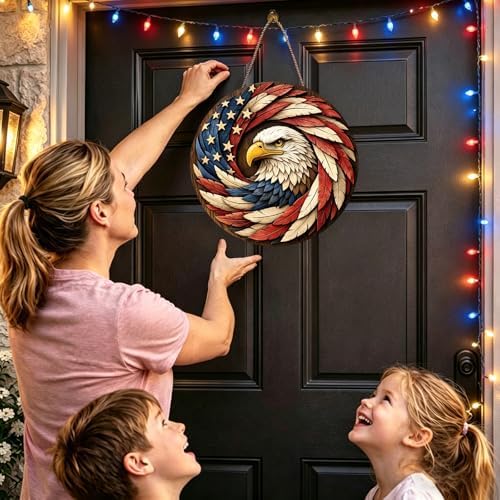 Artistic Feather Eagle Wall Art Sign 250th Anniversary Patriotic Home Decor - Image 3