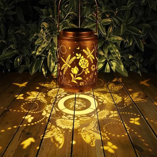 2 Pack Dragonfly Solar Lanterns Garden Decor Birthday Gifts for Women - Image 3