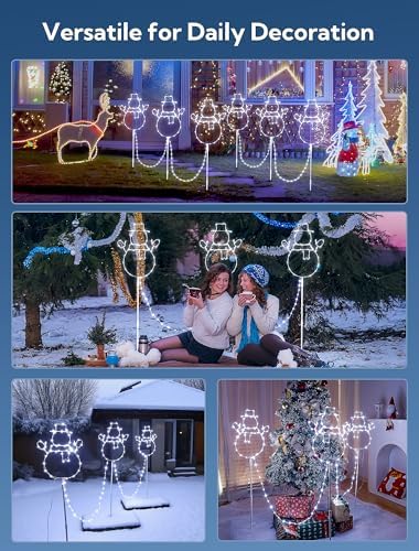 200LED Christmas Walkway Lights, White Christmas Decorations - Image 3