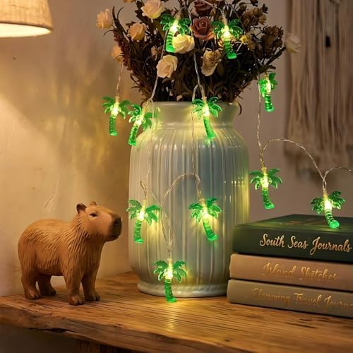 Palm Tree LED String Lights 10FT 20 LEDs Warm White Fairy Lights for Bedroom Wedding Party Garden Indoor Outdoor Decor - Image 5