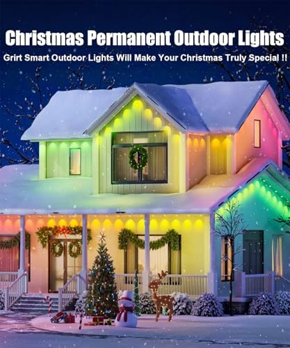 200ft Permanent Outdoor Lights for House, Smart RGB+IC Seasonal Decor - Image 2