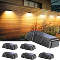 Brightown 5 Pack Solar Fence Lights Outdoor, 10 Colors, Waterproof by Brightown