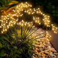 Solar Garden Lights 2 Pack Waterproof Swaying Starburst Lights Warm White by Slyuexu