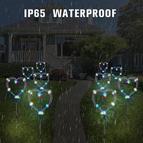 Maleyt 6 Pack Solar Garden Lights, Firework Lights, Decorative, 8 Lighting Modes with Remote 120 LED Twinkling Waterproof Landscape Outdoor Decor, for Pathway Backyard Walkway Patio - Image 4