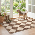 Checkered Entryway Rug - 28"x43" Front Door Mat Indoor Entrance by Othilic