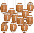 BEISHIDA 12 Inch Football Paper Lanterns 6 Packs Hanging Round Chinese Lantern by Beishida