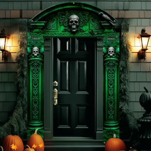 ALKB Halloween decorations door Banners - 3 Pcs Halloween Cemetery Banner by ALKB