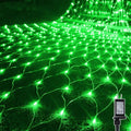 WATERGLIDE Outdoor Christmas Net Lights, 12FT x 5FT 360 LED Mesh String Light with 8 Lighting Modes, Connectable Waterproof Lights for Garden Tree Bushes, St. Patrick's Day Party Decorations, Green by WATERGLIDE