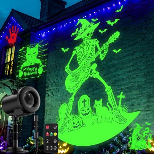 12-in-1 Halloween Projector Lights Outdoor, Dynamic Projection Light by Nagudenfo