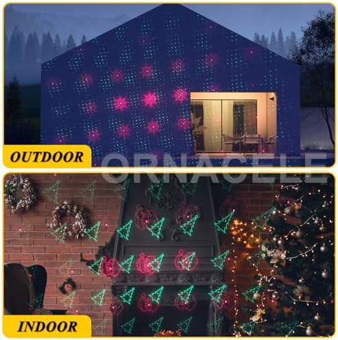 Christmas Laser Light Projector, Star Show LED Lights Red and Green Outdoor IP65 Waterproof, 3 Modes RF Remote Control, Landscape Decoration for Xmas Yard Holiday Party - Image 6