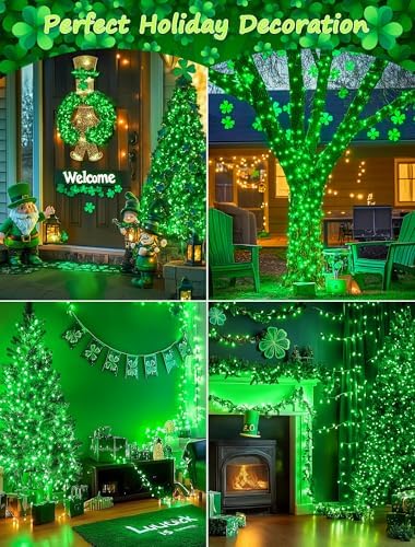 Hopolon St. Patrick's Day Lights,2 Pack Total 100 Count 26 FT,White Wire - Image 5