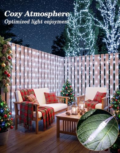 14.8x5FT Christmas Net Lights Outdoor Plug in with 8 Modes - Image 6