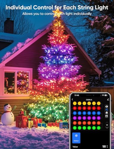 APPECK Outdoor String Lights 76FT with 200 LEDs, RGB Outdoor Patio Lights - Image 2