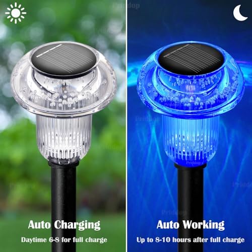 Priddop Solar Lights Outdoor Waterproof 16 Pack Garden Decor Color Changing - Image 4