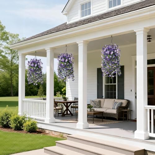 Artificial Fake Hanging Flowers Plants for Outdoor Spring Summer Decoration - Image 6