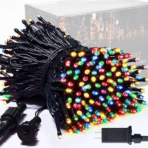 JMEXSUSS 250 LED Christmas Tree Lights, 91.5ft Multicolor Lights by JMEXSUSS