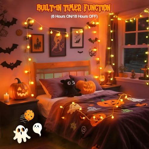 Connectable 43FT 100LED Globe String Lights Indoor, Halloween Lights - Image 5