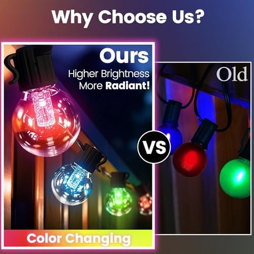 10FT Color Changing String Lights Outdoor LED Patio Lights - Image 5