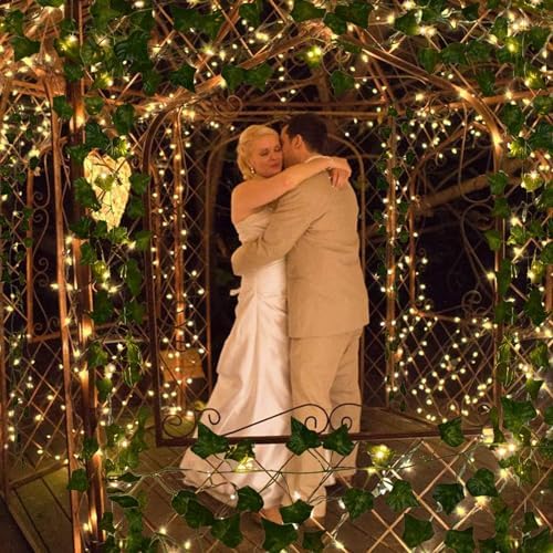 Fake Vines for Room Decor 48PCS Artificial Ivy Garland with Clip 336FT Green Flowers Hanging Plants Faux Greenery Leaves Bedroom Aesthetic Decor for Home Garden Wall Wedding - Image 7