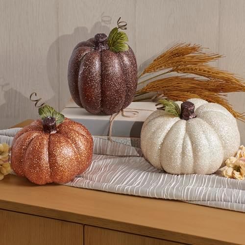 Primitives by Kathy Champagne Glitter Pumpkin - Image 5