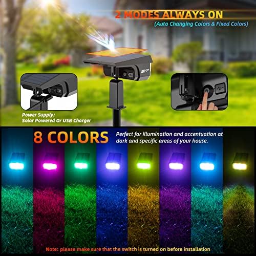 LEREKAM Solar Halloween Lights Outdoor Halloween Decorations Outdoor 2 Pack - Image 4