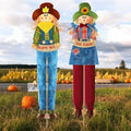 Meonum 2 Pack Fall Scarecrow Outdoor Decorations(Denim,Styleb,150cm) by Meonum