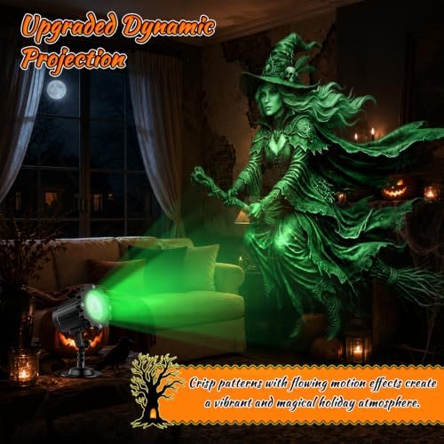 Halloween Projector Light Outdoor 2026 Upgraded Clearer Pattern - Image 5