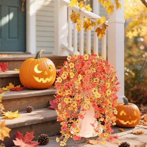Artificial Fall Flowers for Outdoors UV Resistant Autumn Decor - Image 4
