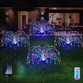 4 Pack Solar Firework Lights Outdoor, Garden Decor,Multicolored by QOCNAM