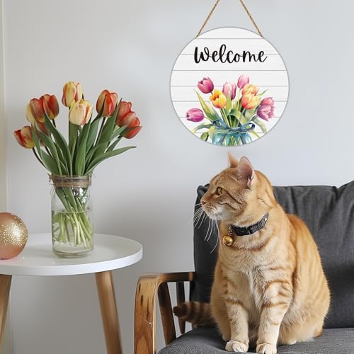 Spring Decorations for Home Spring Door Decor Mason Jar Tulip Wall Decor - Image 6
