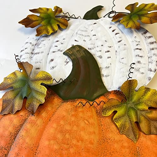 Set of 3 Metal Pumpkin Yard Stakes Fall Harvest Garden Lawn Yard Porch Outdoors Welcome Decorations, Autumn Halloween Thanksgiving Decorative Pumpkins Outdoor Décor - Image 3