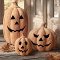 Fall Decorations for Home - Handmade Terracotta Pumpkin Jack O' Lantern by ORIENTALCHERRY