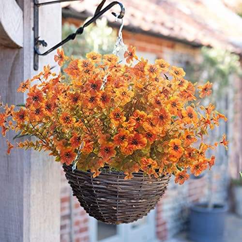 10 Bundles Artificial Fall Flowers Outdoor UV Resistant Fake Flowers - Image 3