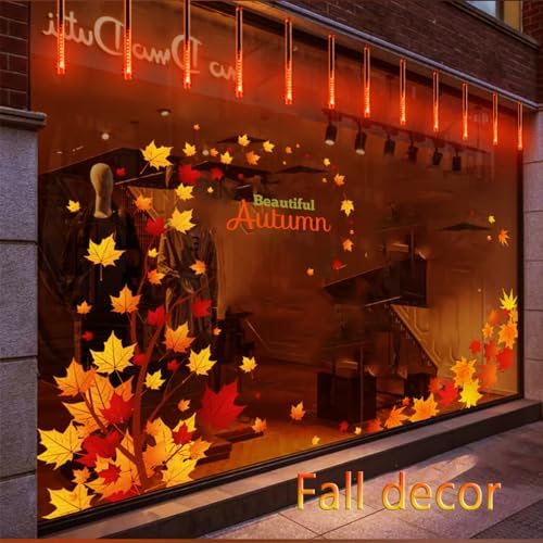 Halloween Yard Decorations: Orange Meteor Shower Lights for Outdoor Decor - Image 4