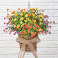 Dolicer Door Hanger Basket Wreath 13.8 in Hanging Outdoor Artificial Flower by DolicerLANDSCAPEQ