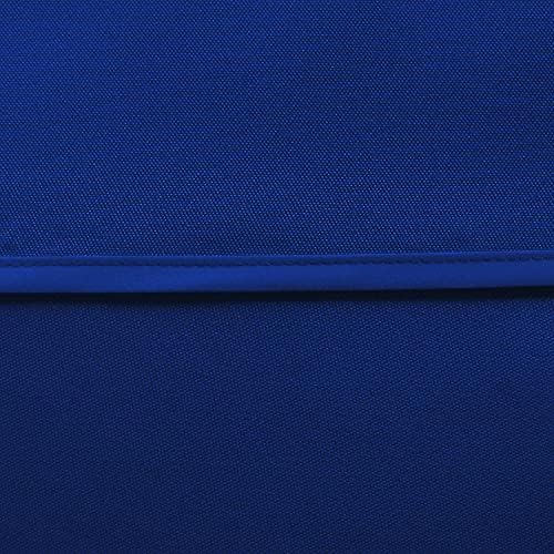LUSHVIDA Square Outdoor Tablecloth with Umbrella Hole 60x60 Inch Blue - Image 4