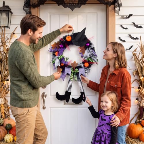 SHAVINGFUN Halloween Wreath-Halloween Wreaths for Front Door - Image 2
