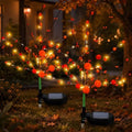 Copkim 2 Pcs Fall Pumpkin Solar Lights Waterproof Stake Lights Decorative Garden Firefly Outdoor Light for Lawn Trails Landscaped Yards Pathway Porches and Patio Decorations by Copkim