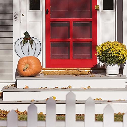 Pumpkin Garden Stake Metal Yard Sign Fall Decor Decorative Pumpkin Yard - Image 2