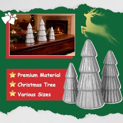 Joyhalo Silver Tabletop Christmas Trees - Image 4