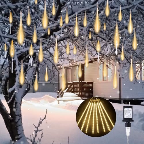 Minetom Meteor Shower Lights Outdoor, 16 Inch 24 Tube 864 LED Icicle Lights by Minetom