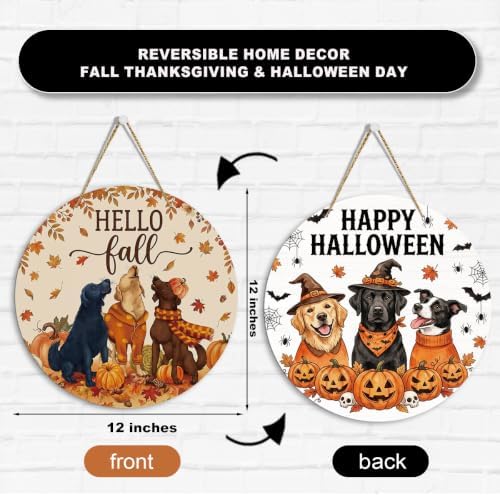 Funny Dog Fall Halloween Double-Sided Decor for Yard Home Outside - Image 2