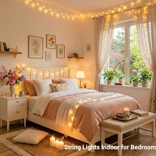 JMEXSUSS 800 LED String Lights Indoor Outdoor Christmas Lights Plug in - Image 5
