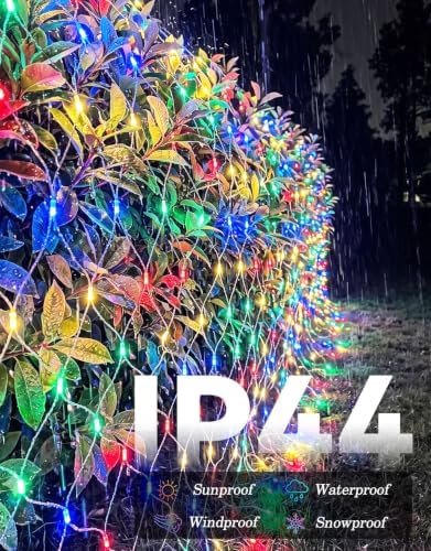 13x13FT Christmas Net Lights Outdoor Plug in with 8 Modes - Image 4
