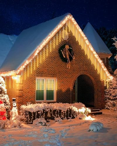 Joomer Christmas Lights Outdoor 11.8 inch 10 Tubes Meteor Shower Lights - Image 6